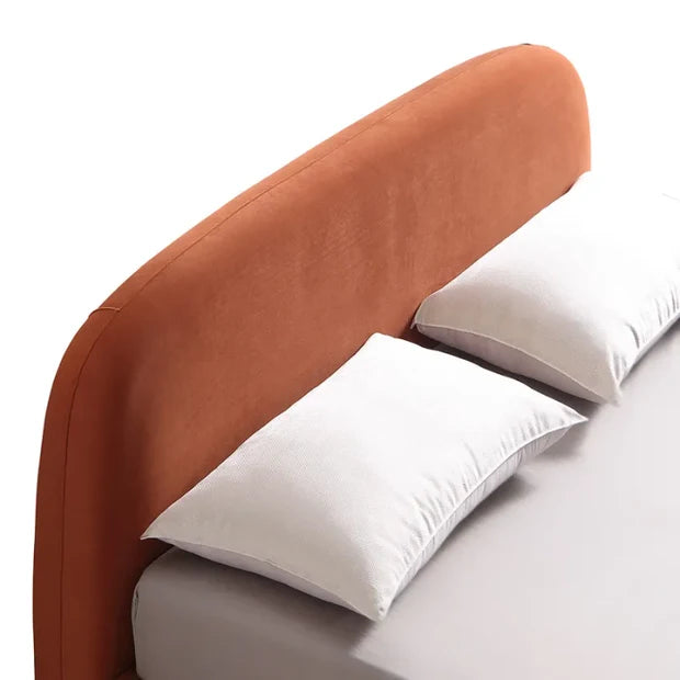 Modern King Size Bed – Plush Padded Headboard, Solid Wood-Plywood Frame in Premium Design;