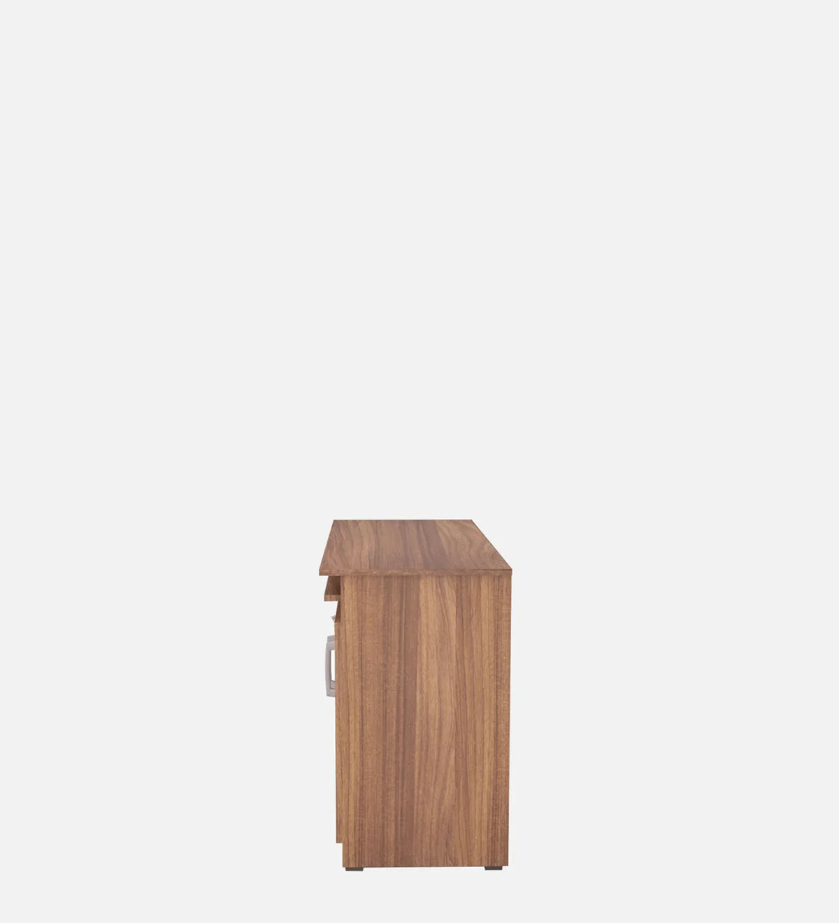 Director and Executive L shape Table Made in Pre-laminated Particle Board Teak Finish With File Cabinet And Pedestal