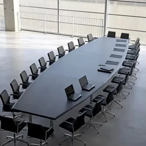Conference Table for Office Furniture Unique Design Made in MDF & PLY with MS Legs Base