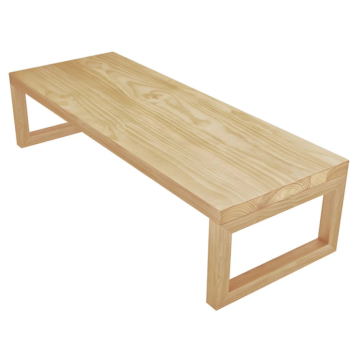Solid Wood Meeting Table Modern Rectangular Office Table made in Solid Wood with Wooden Polish