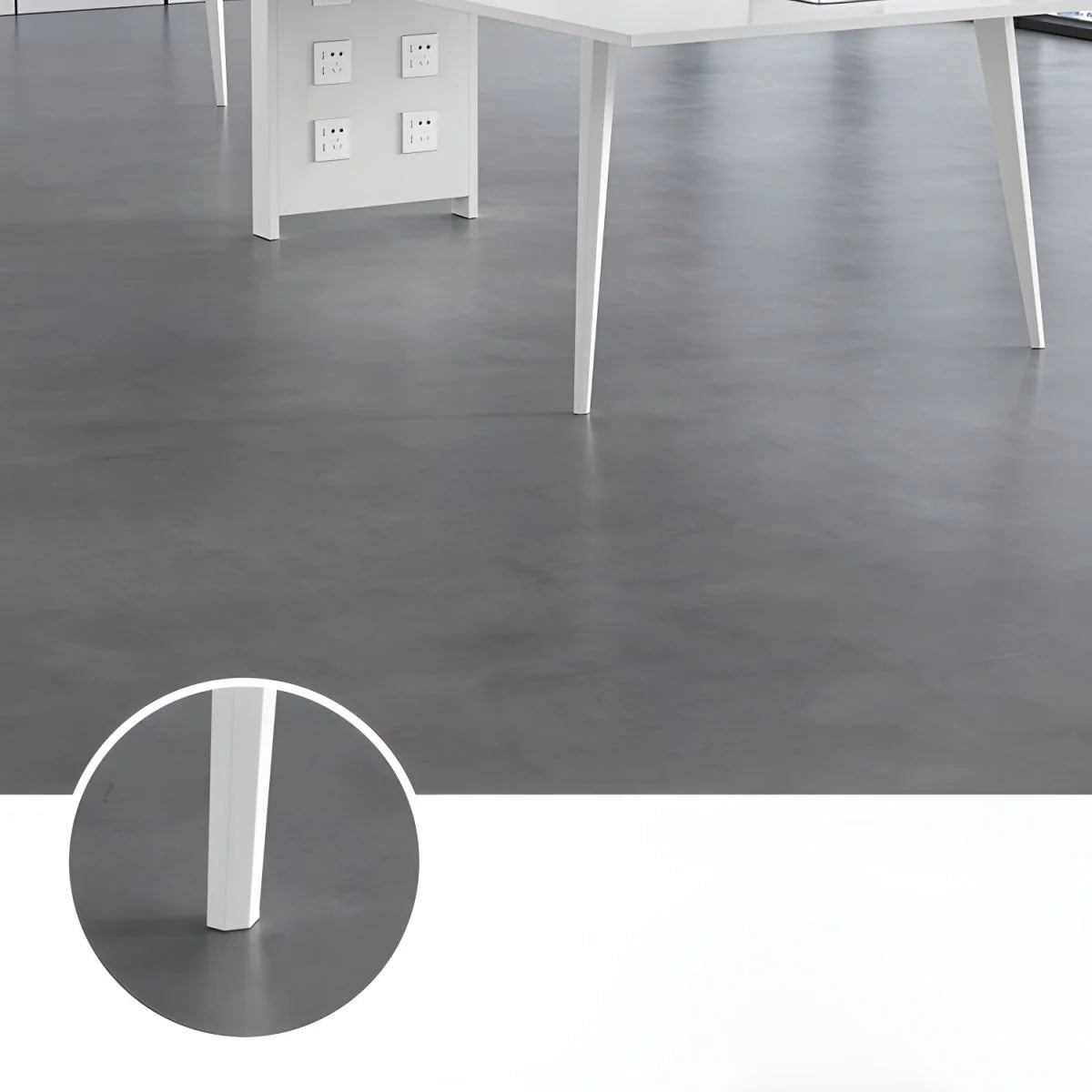 Conference and Meeting Room Office Table Sleek Design with 4 Metal Legs Support Furniture Made in Plyboard with Laminate