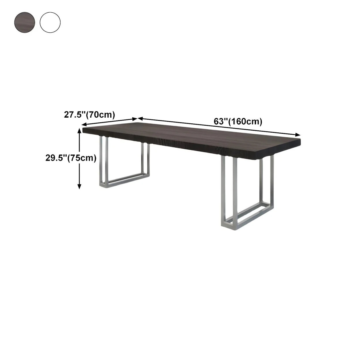 Conference and Meeting Room Office Table Made in MDF with Laminate Base in SS Metal Legs