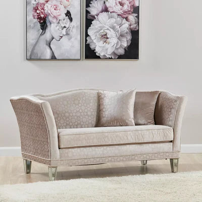 Elegant 2-Seater Velvet Sofa Unique Design with Plush Comfort for Modern Living Spaces