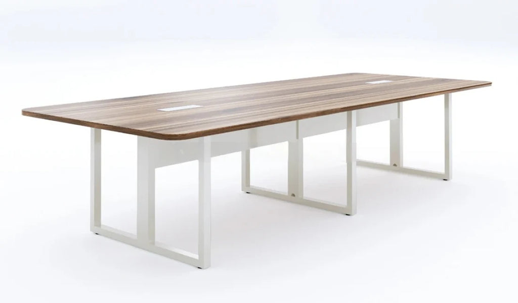 Conference Table for Office Furniture Made in Particle Board and Modern Design is Hand Crafting and Table - Brown