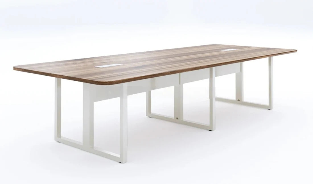 Conference Table for Office Furniture Made in Particle Board and Modern Design is Hand Crafting and Table - Brown
