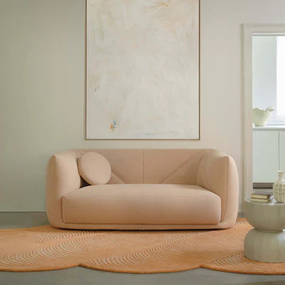 3-Seater Sofa with Premium Suede Upholstery, Plush Padding, Sturdy Construction, and Contemporary Appeal and Cosy