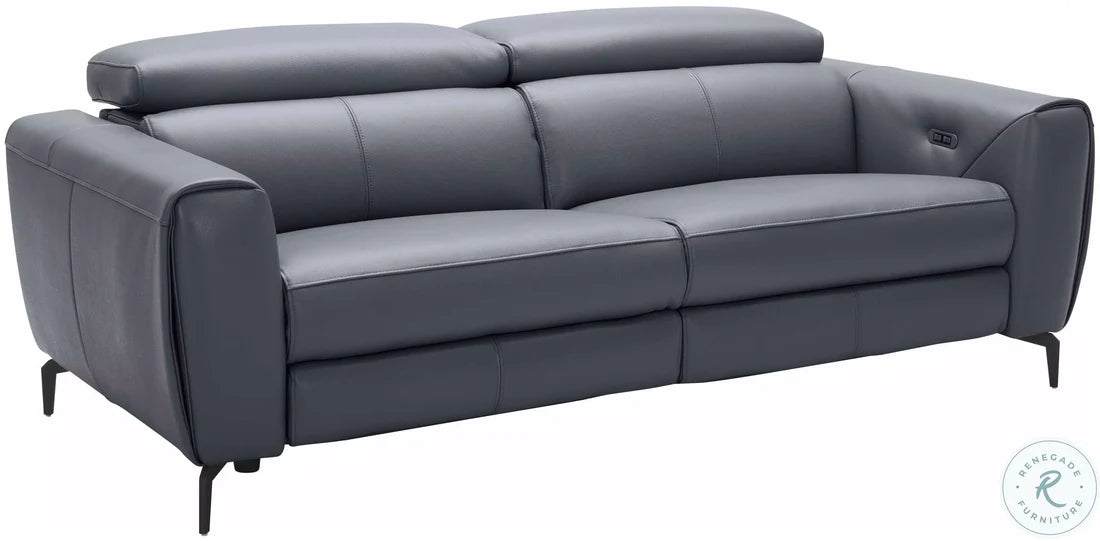 3 Seater Reclining Sofa For Home Furniture, Upholstery Pu Leatherette Premium And Durable Design For Living Room and Hall- Blue