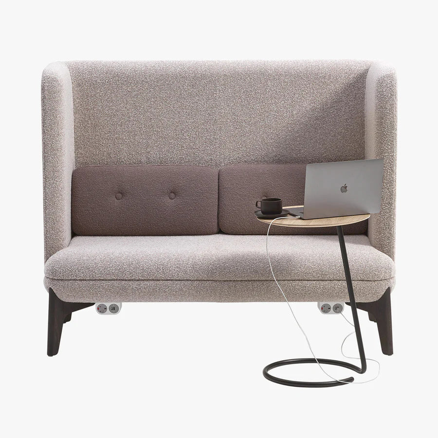 3 Seater Office Sofa Mid-Century Modern Office Sofa