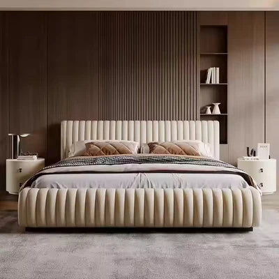 Luxury King Size Bed Set with Storage, Soft Upholstered Headboard, Luxury Design for Home Furniture