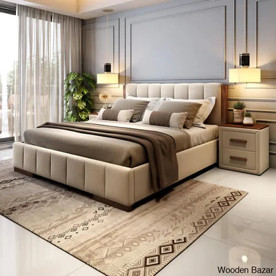 Luxury King Size Solid Wood Bed