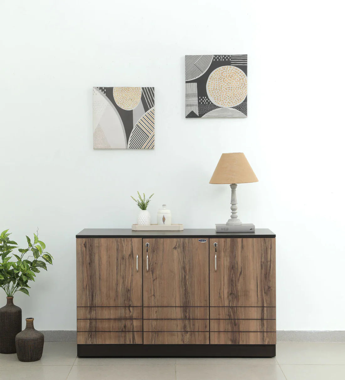 Cabinet in Dark Walnut – spacious storage unit blending elegant and for stylish, functional home décor