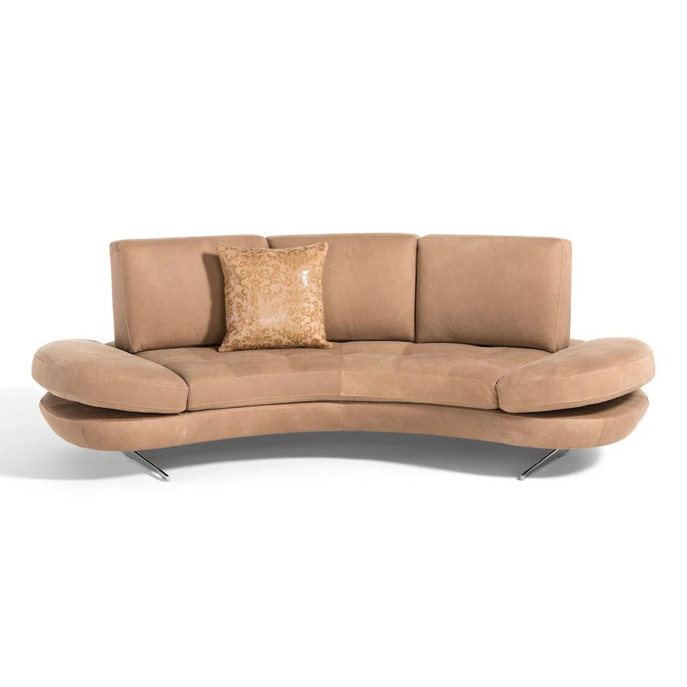 3-Seater Sofa with Italian for Home Furniture with Wooden Frame and Leatherette & Comfortable for Living Area