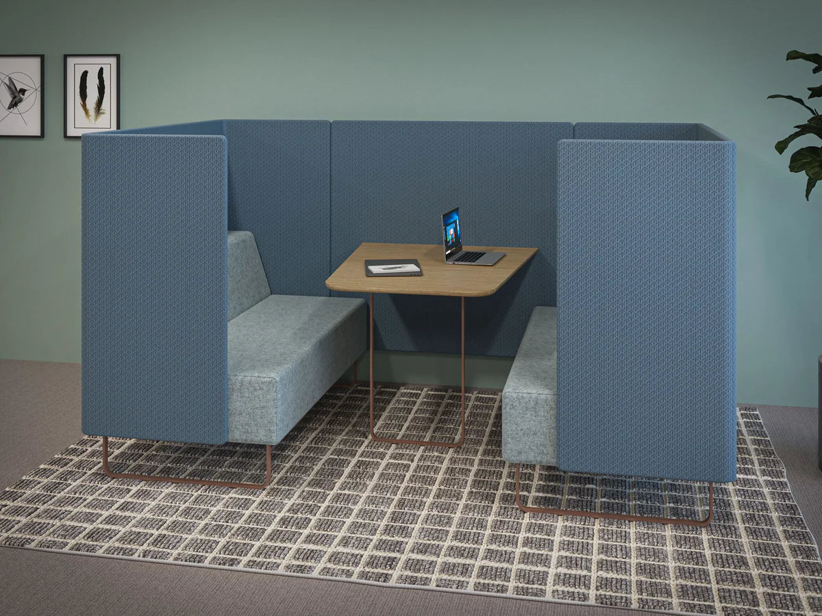 3-Office Focus Sofa with Enclosed Seating Space with Office Seating Solution
