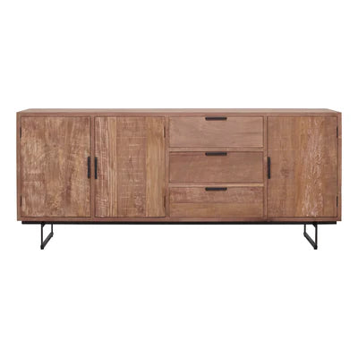 Wooden Storage Cabinet with Many-Purpose Storage, Compact Design for Space-Saving Storage