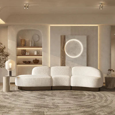 3-Seater Premium Italian Sofa with Fabric upholstery for comfort and style in upscale modern and professional environments.