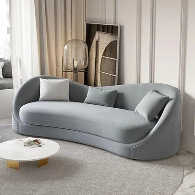 3-Seater Sofa Premium and Luxury For Home Furniture Upholstery Velvet Fabric and Premium Quality Fabric and A-Class Quality Wood For Living Room
