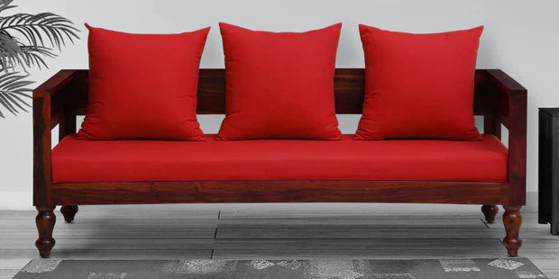 3 Seater Wooden Sofa For Home Furniture Premium Upholstery Modern and Durable Design for Living Room