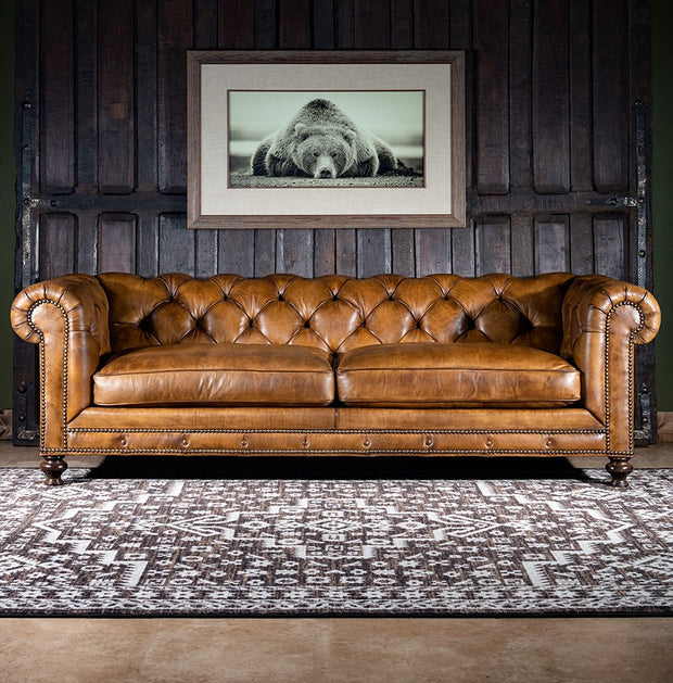 3 Seater chesterfield sofa for Home Furniture Tufted Modern Design and Leatherette fabric Durable & Comfortable for living Room
