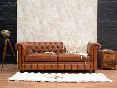 3 Seater Chesterfield Tufted sofa, Modern Design, and Leatherette fabric, Durable and Comfortable for Home Furniture