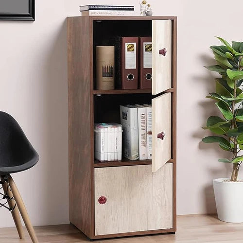 Cabinet with space‑saving storage unit ideal for kitchen, office or living room décor