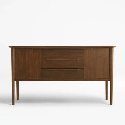 Wooden Storage Cabinet with Smooth Door Mechanism and Storage Space, Ample Shelves for Neat Organisation