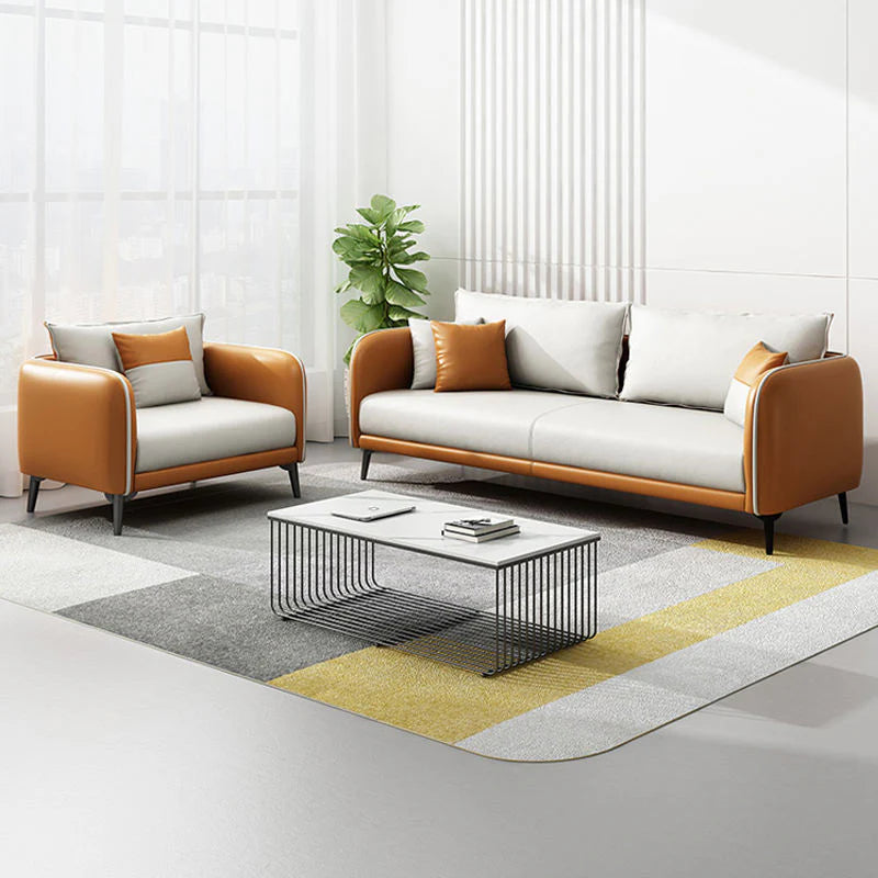 3-Seater PU Leatherette sofa with a sleek office-inspired design