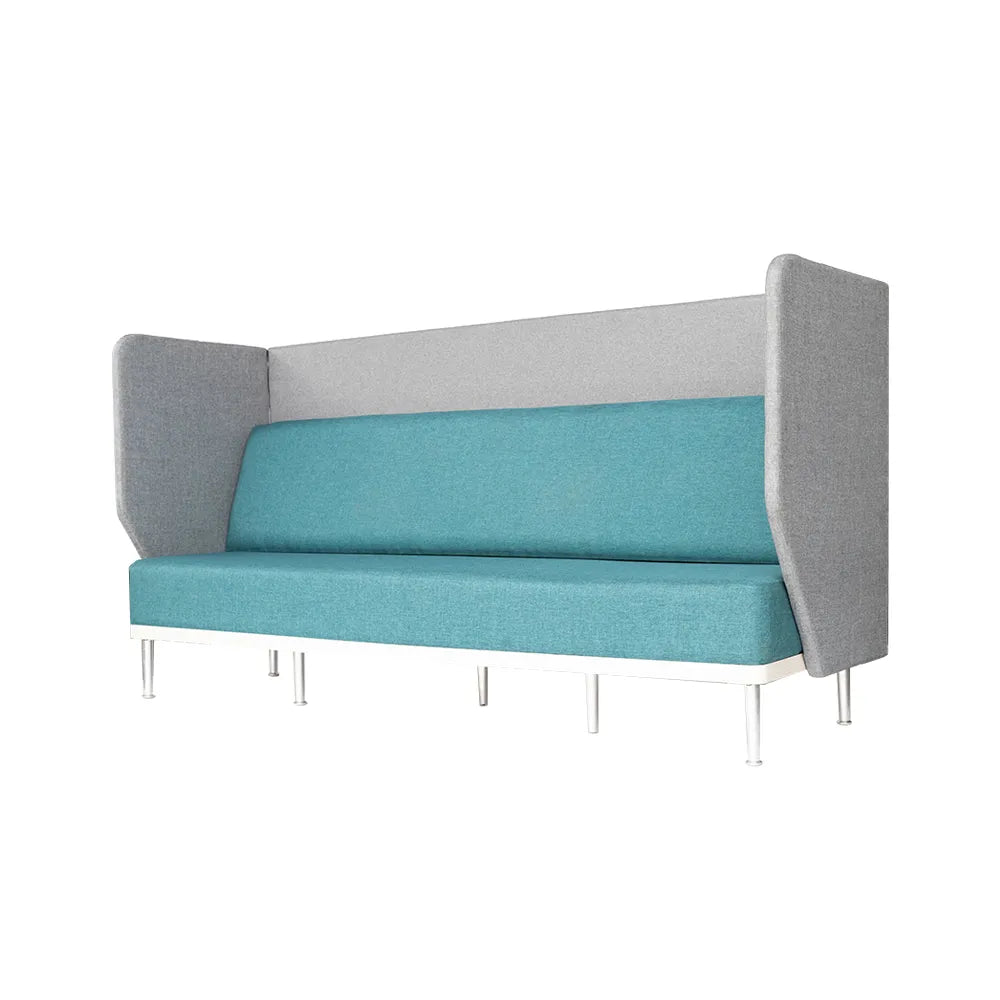 3 Seater Office Sofa for Office, Minimalist High-Back Sofa Supportive Seating for Modern Environments