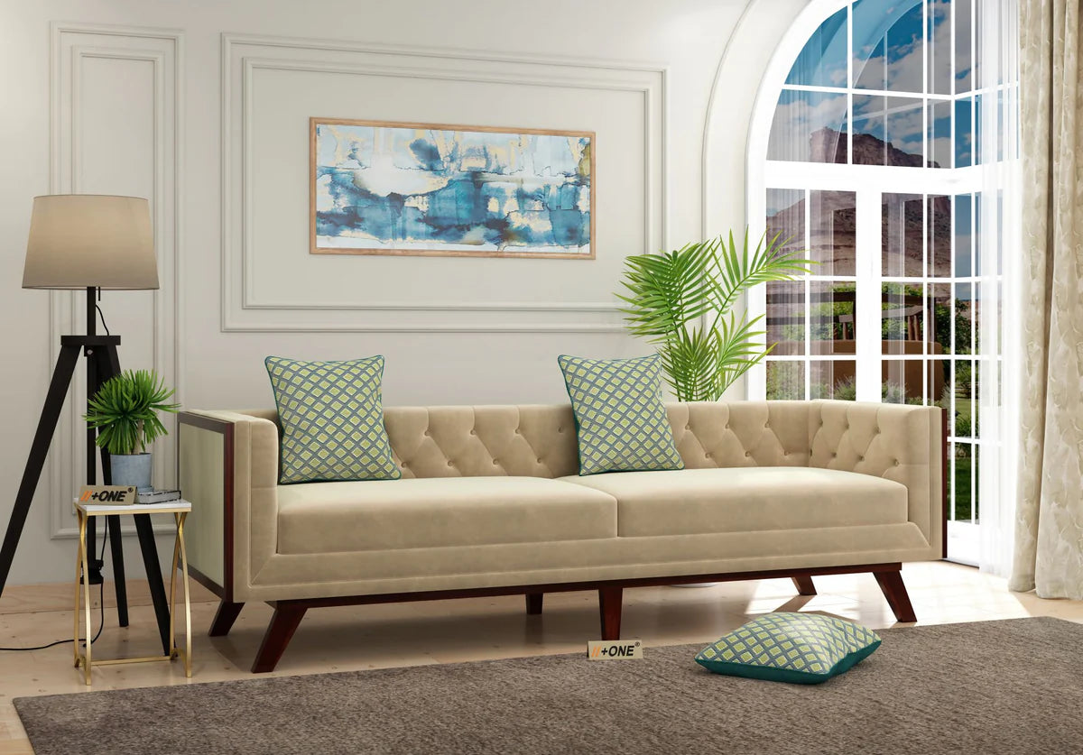 3-Seater office sofa with a refined design
