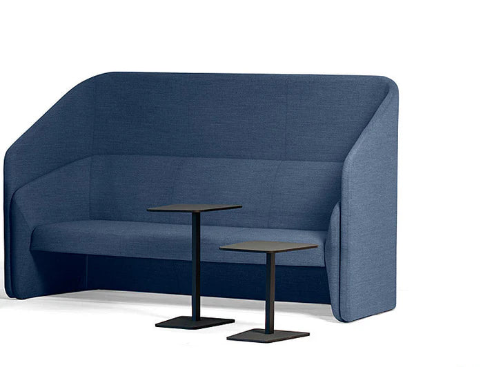 3 Seater Office Sofa For Office Environment and High-Back Privacy & Comfort with Suede Upholstery