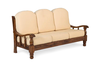 3 Seater Sofa For Home Furniture Upholstery Sued Elegant Fabric and Durable Quality Wooden and Modern Comfortable for Living Hall Room