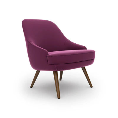 Lounge Chair For Home Furniture Modern &amp; Durable Design Accent Armchair Upholstery Velvet Comfortable Seating for Living Room &amp; Offices - Purple