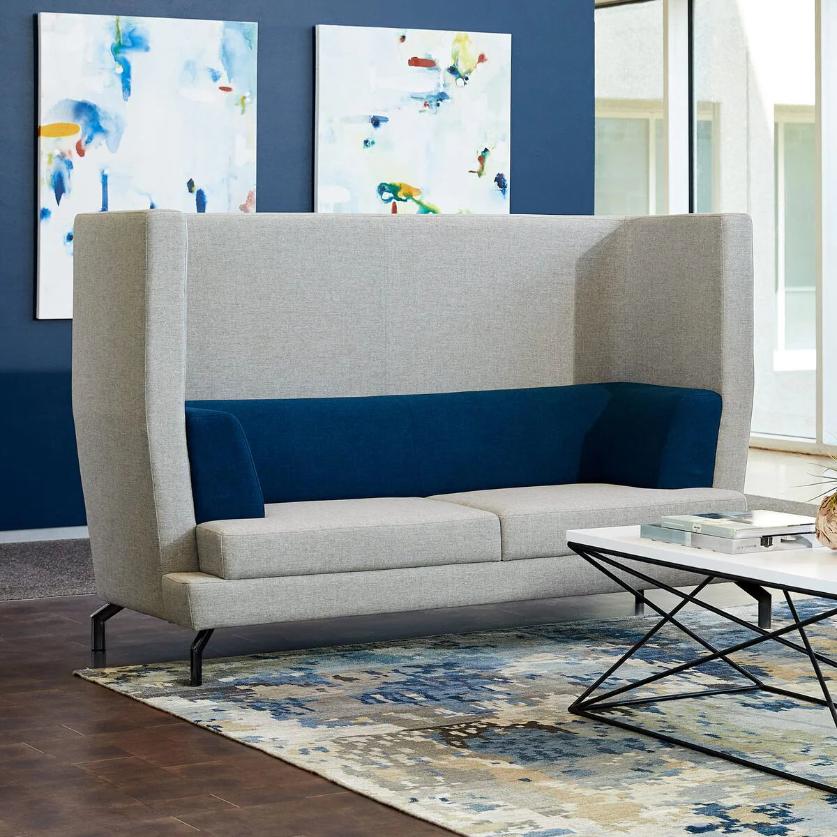 3 Seater Office Sofa Professional Reception Sofa Elegant and Space-Efficient Design for Offices