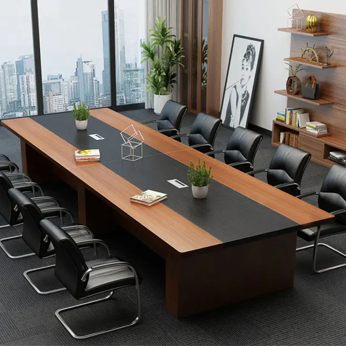 Meeting Table for Office Furniture Desk Premium Quality & Luxury Modern Design Made in Particle Board/ MDF/Plywood with 2 Wire Manager Conference Tables