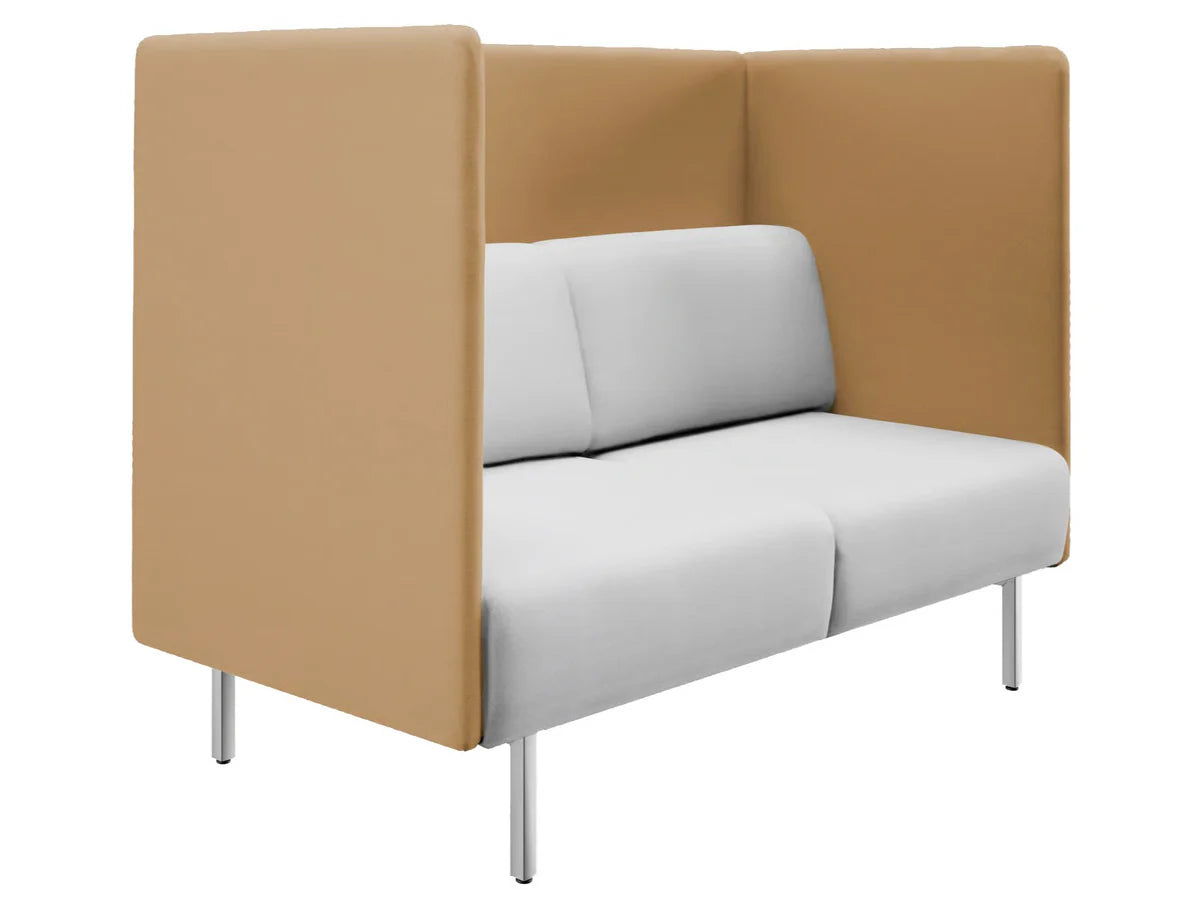 2 Seater Office Sofa for Office Environment and High-Back Modern Office Sofa