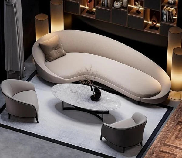 3 Seater Sofa For Home Furniture Upholstery Velvet Premium Comfortable & Sofa Durable Design For Living Room