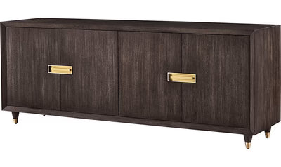 Wooden Storage Cabinet with Many-Purpose Storage, Easy-Close Function for Hassle-Free Use