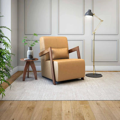 Lounge Chair For Home Furniture Modern &amp; Durable Design Upholstery Pu Leatherette Comfortable Seating for Living Room &amp; Offices - Brown