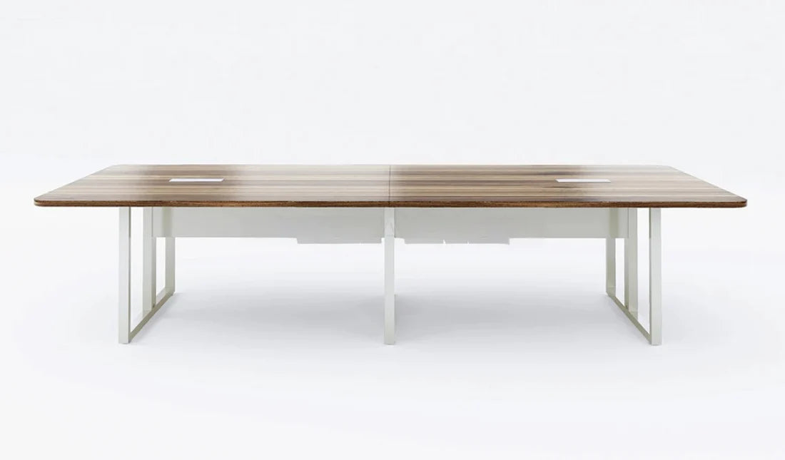 Conference Table for Office Furniture Made in Particle Board and Modern Design is Hand Crafting and Table - Brown