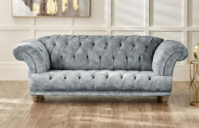 3 Seater Chesterfield sofa Modern Tufted Design Premium Quality, Durable  Comfortable Padded Perfect for living Room