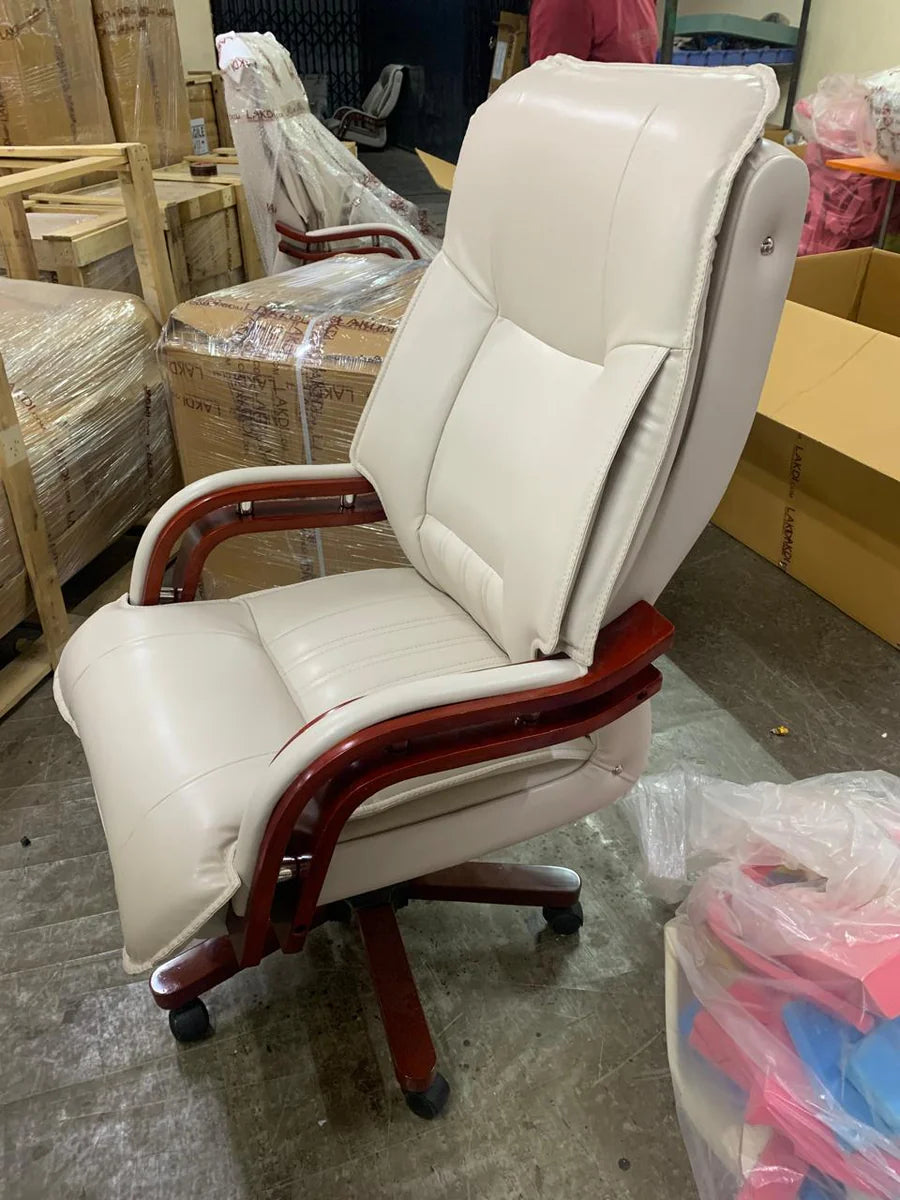 High Back Office Chair Leatherette Base