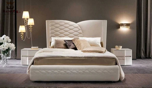 Modern luxury king-Size Bed with white Upholstered Hydraulic Lift Mechanism headboard with Storage for Bedroom