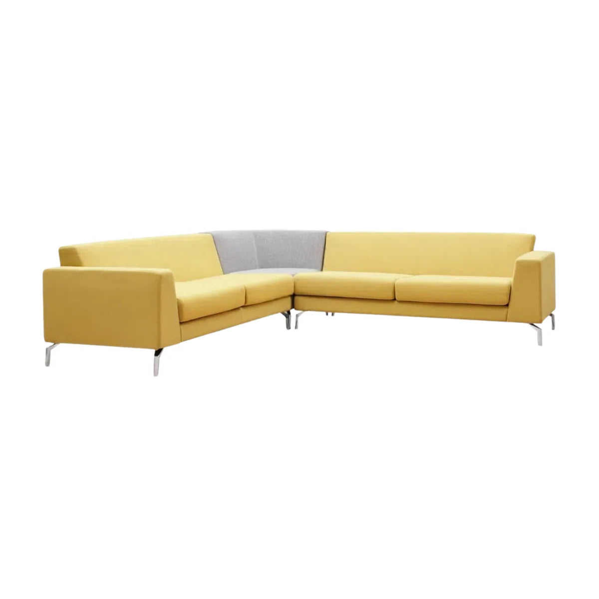 Sectional L Shape Sofa For Office Furniture, Upholstery Fabric Modern And Durable Design