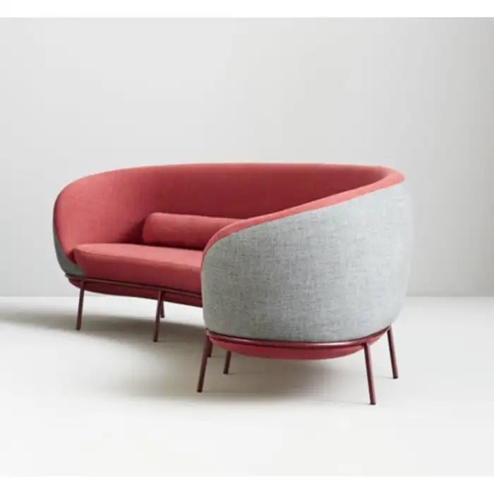 4 Seater Sofa For Home and Furniture & curved, semi-circular shape & Upholstery Fabric