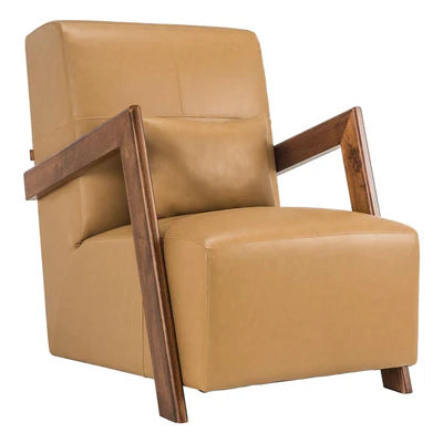 Lounge Chair For Home Furniture Modern &amp; Durable Design Upholstery Pu Leatherette Comfortable Seating for Living Room &amp; Offices - Brown