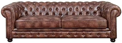 3 Seater Chesterfield sofa Modern Design and Leatherette fabric Durable &amp; Comfortable Padded Perfect for living Room