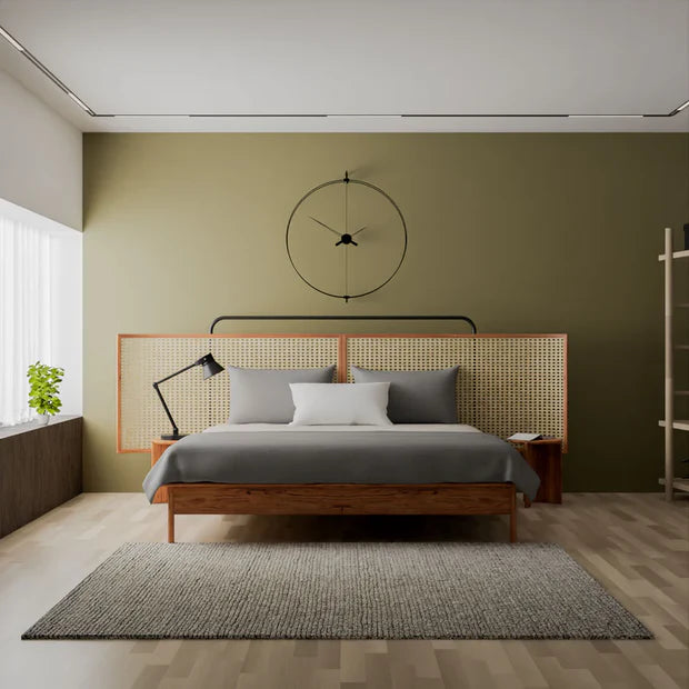 Solid Wood Handwoven headboard—modern, Premium Design for Home Furniture