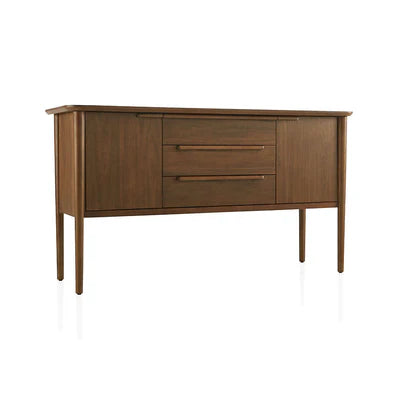 Wooden Storage Cabinet with Smooth Door Mechanism and Storage Space, Ample Shelves for Neat Organisation