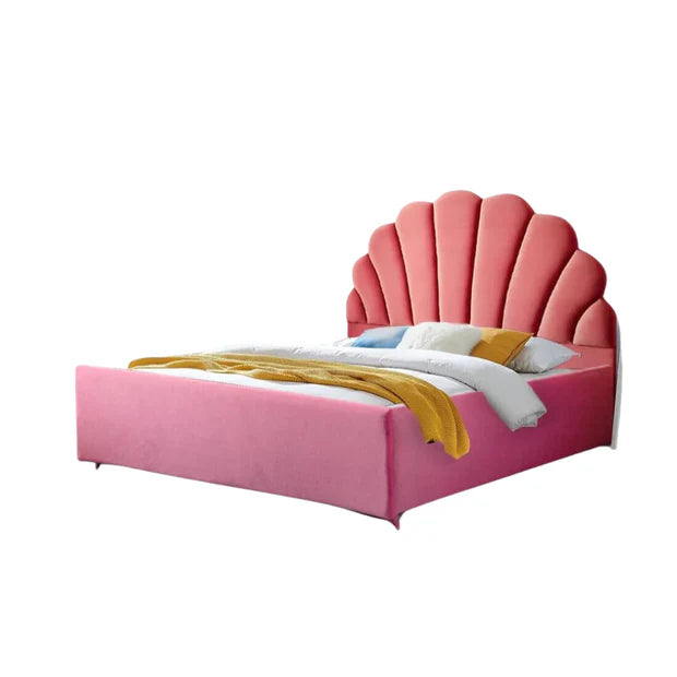 King Size Bed for Home Furniture Hydraulic Storage – Velvet fully Upholstery with Plywood Frame