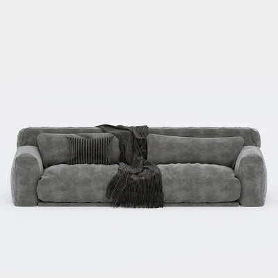 3-Seater Italian Sofa upholstered in premium velvet, designed with advanced support structure for enduring comfort in executive and Modern Italian Sofa