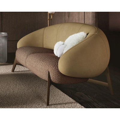 3-Seater Sofa for Home | Suede Fabric Upholstery | Marandi Wood Frame | Luxury &amp; Comfort for Living Room